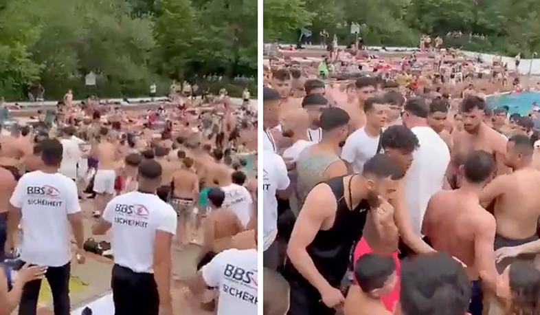 Dozens of migrants stage massive brawl in Berlin basin