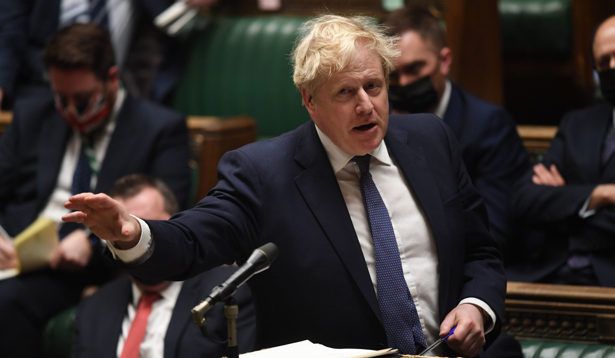 British PM Johnson and opposition leader clash in parliament over rail strikes