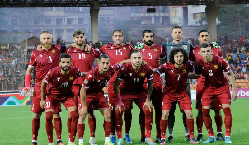 Национальная сборная Армении занимает 92-е место в рейтинге ФИФА