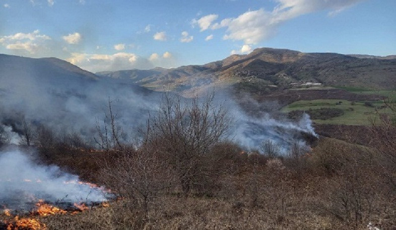 Հրդեհ` Պարույր Սևակ գյուղից դեպի Ուրծի լեռներն ընկած հատվածում