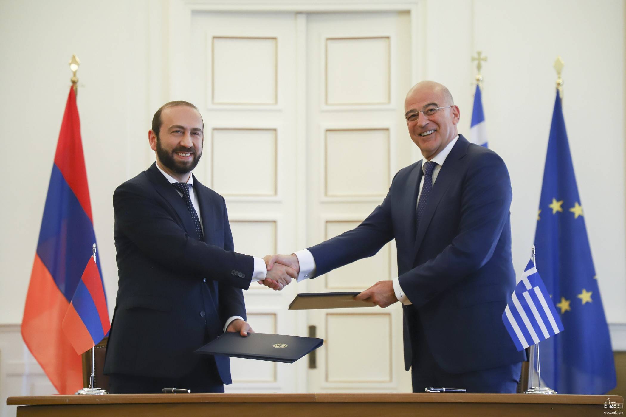 ՀՀ-Հունաստան-Կիպրոս գործակցության ձևաչափը կծառայի գործընկեր երկրների կենսական շահերի ապահովմանը. Հայաստանի և Հունաստանի ԱԳ նախարարներ