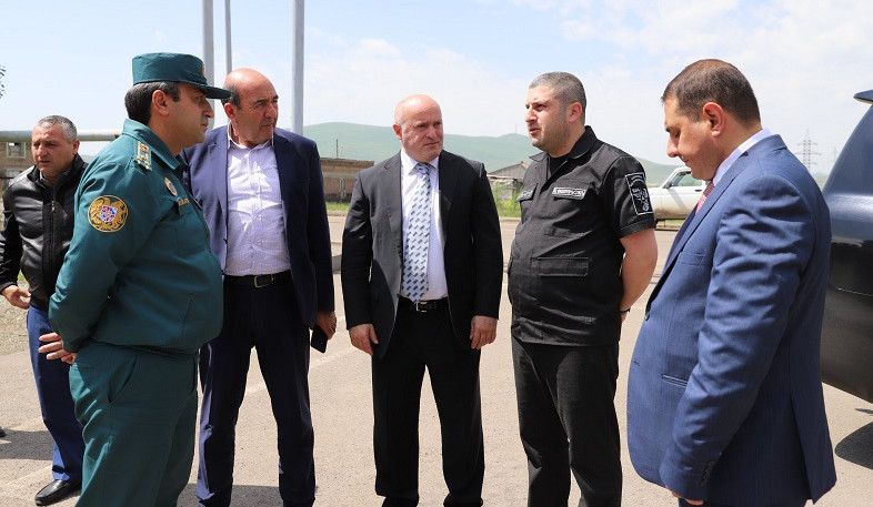 Արմեն Փամբուխչյանն Աշոցքում ծանոթացել է հրշեջ-փրկարարական ջոկատի շենքի շինարարական աշխատանքներին