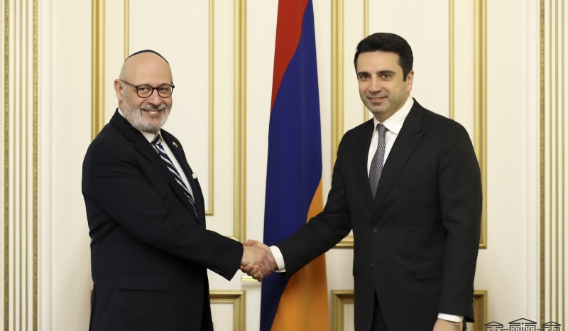 Speaker of the Armenian Parliament and Ambassador of Israel exchanged views on establishing local stability in region