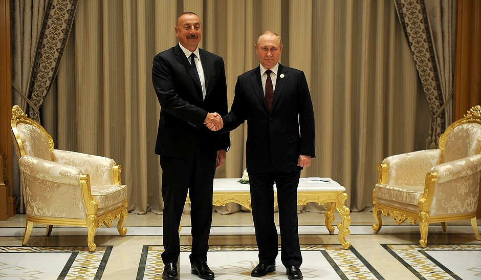 Путин и Алиев на встрече коснулись вопросов региональной безопасности