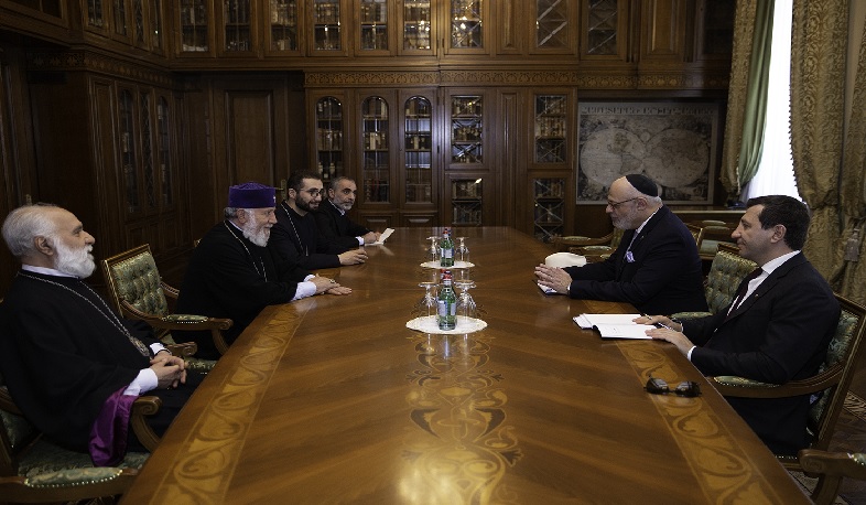 Catholicos of All Armenians received newly appointed ambassador of Israel