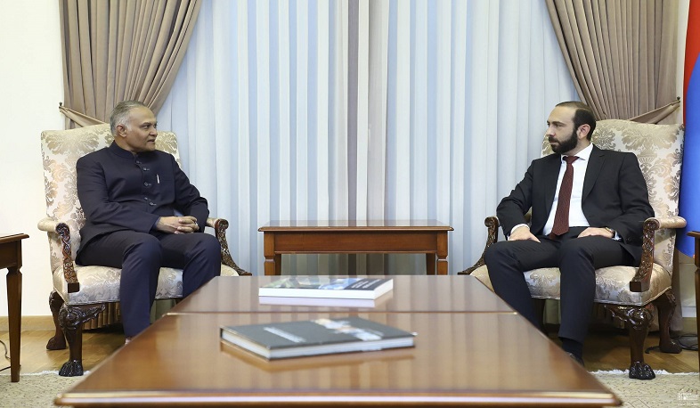 Ararat Mirzoyan presented to Sanjay Verma position of Armenia regarding processes of establishing stability and peace in region