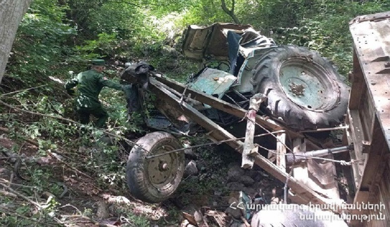 Ներքին Կարմիրաղբյուր գյուղում տրակտորն ընկել է ձորը. վարորդի վիճակը ծանր է