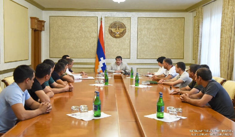 Քննարկվել են վիրավոր ազատամարտիկների սոցիալական խնդիրները. հանդիպում Արցախի նախագահի հետ