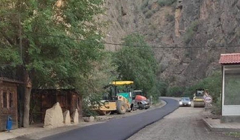 Հիմնանորոգվում է դեպի Նորավանք տանող ավտոճանապարհի մի հատվածը