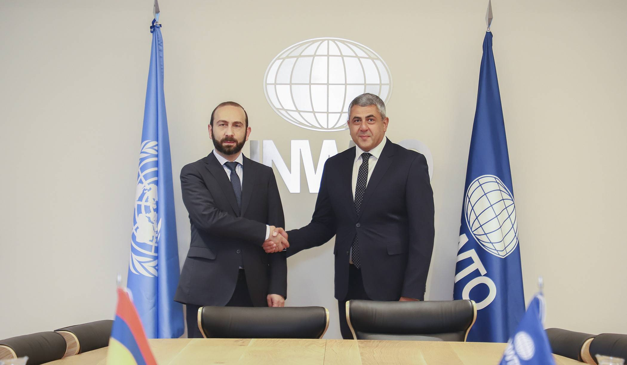 Meeting of Foreign Minister Ararat Mirzoyan with Secretary-General of the UN World Tourism Organization Zurab Pololikashvili