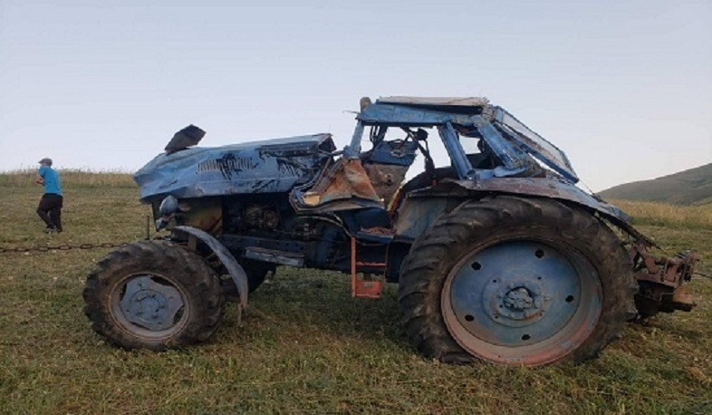 «Բելառուս» մակնիշի տրակտորը գլորվել է մոտակա ձորակը