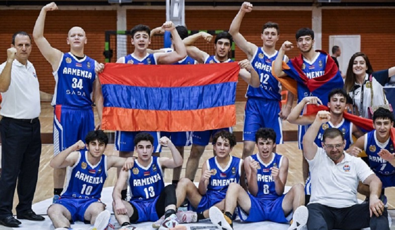 Բասկետբոլի Հայաստանի տղամարդկանց և կանանց Մ16 տարեկանների հավաքականները՝ Եվրոպայի առաջնության C դիվիզիոնի փոխչեմպիոն