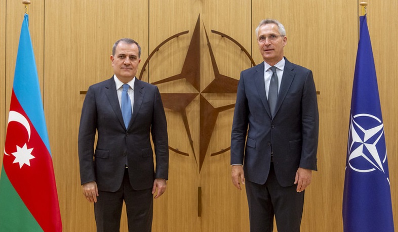 Ceyhun Bayramov NATO Baş katibi ilə görüşüb