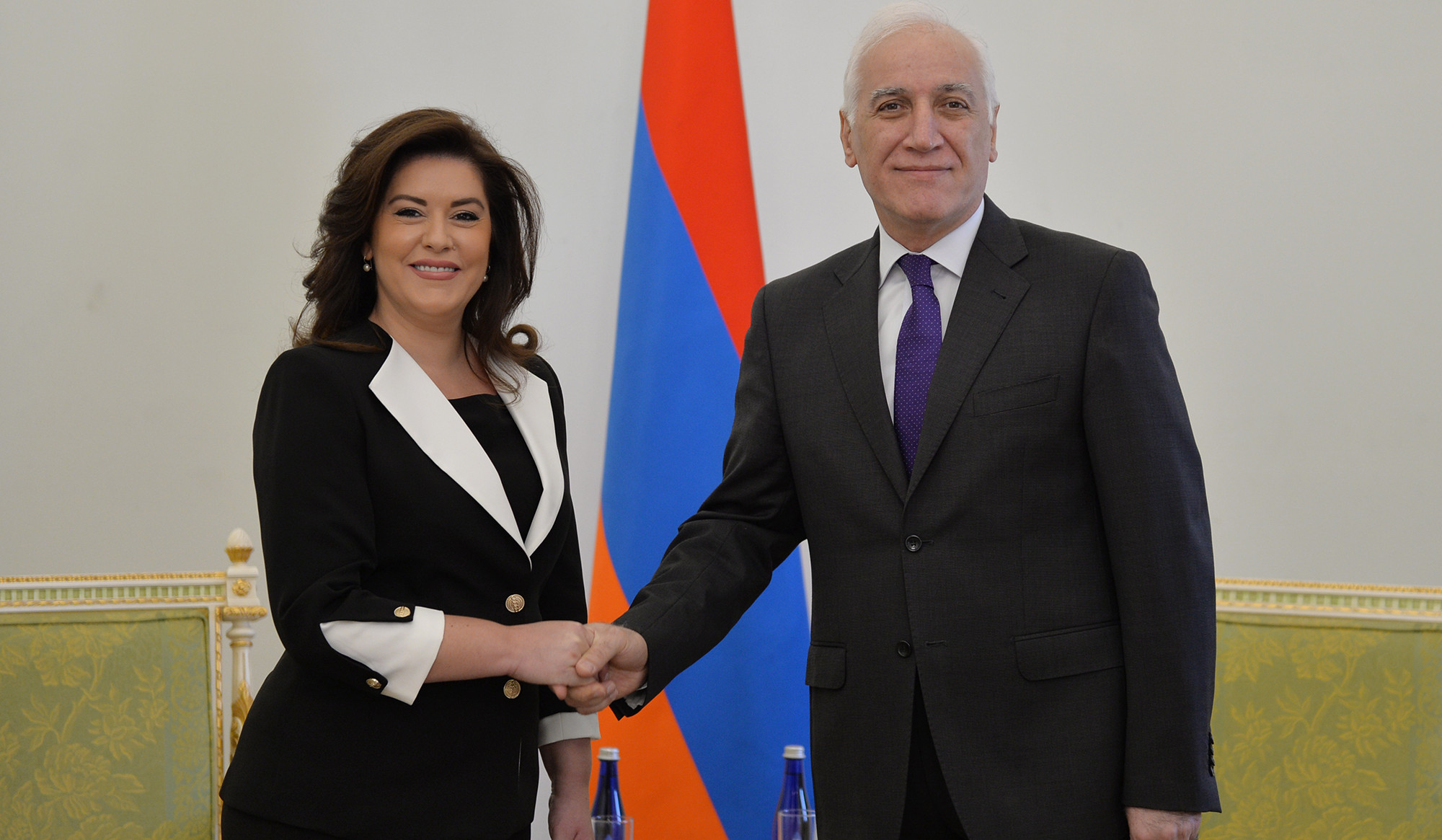 President Khachaturyan and newly appointed ambassador of Albania discussed possibilities of development of cooperation