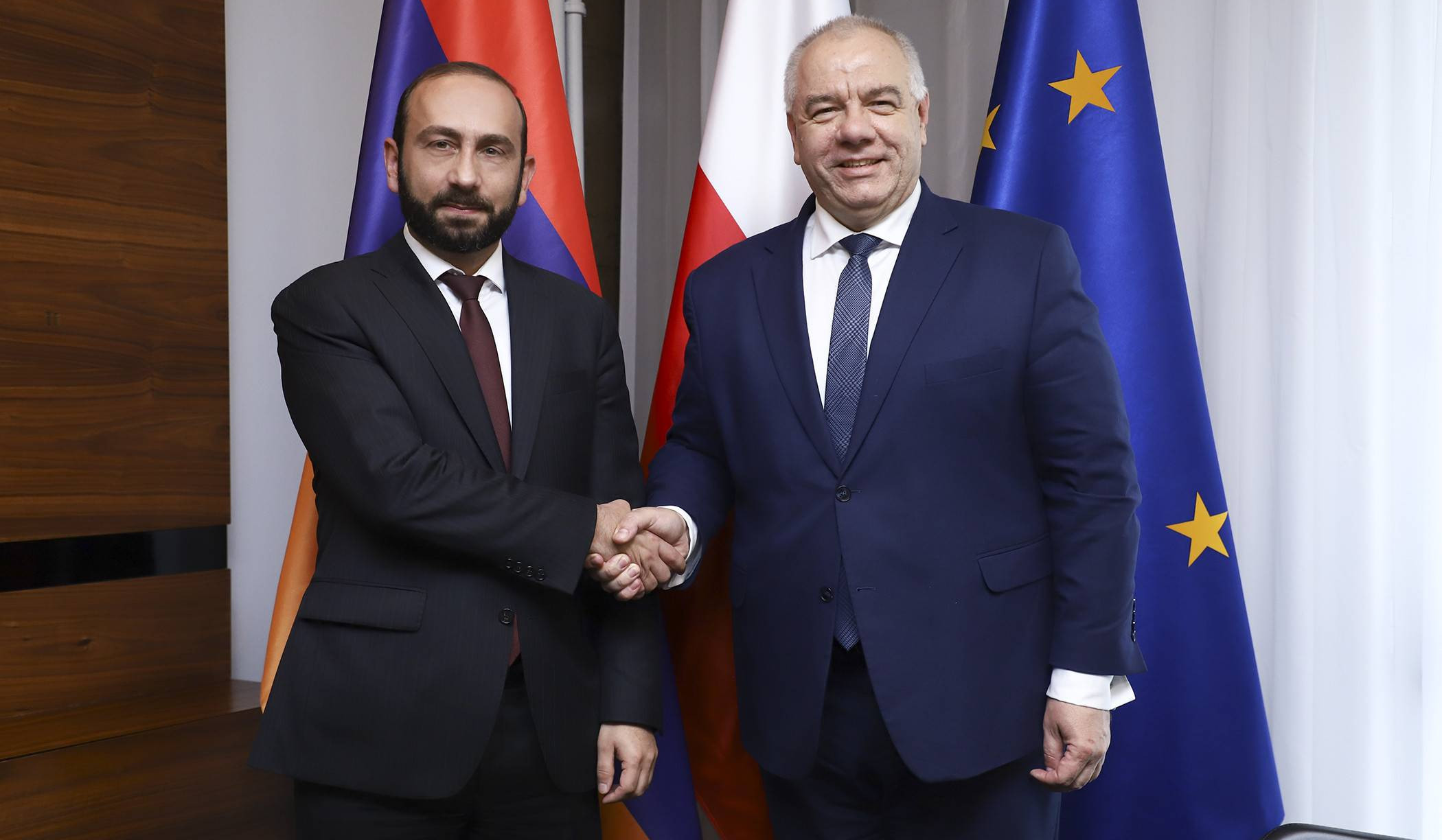 Meeting of Foreign Minister of Armenia Ararat Mirzoyan with Deputy Prime Minister of Poland Jacek Sasin