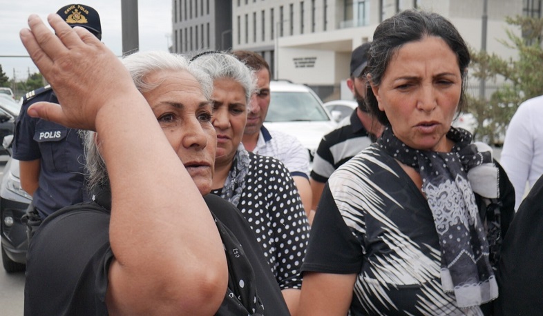 “Tərtər işi” üzrə həbs olunanların yaxınları yenidən etiraz aksiyası keçiriblər