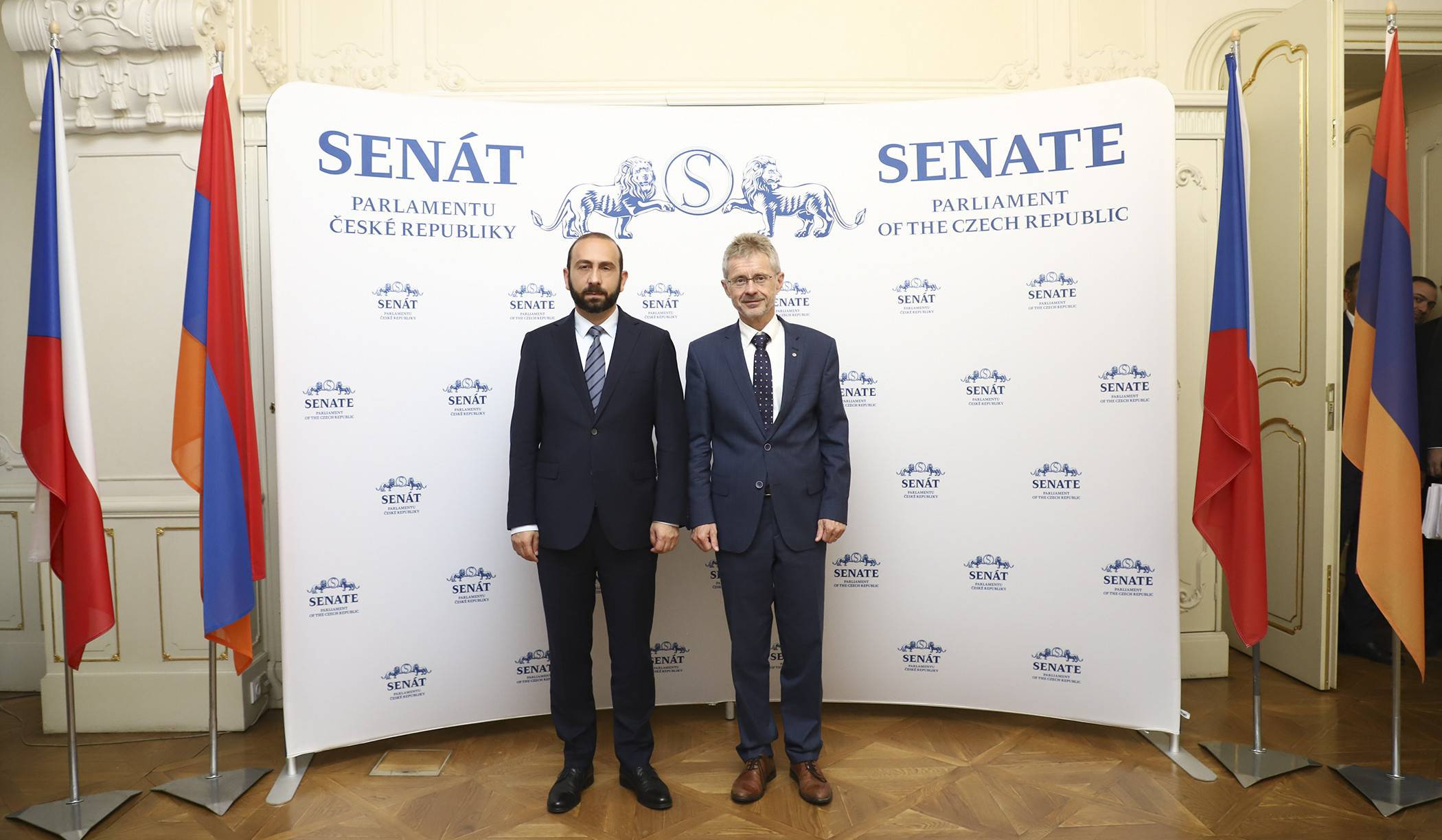 Ararat Mirzoyan and the President of the Czech Senate referred to the development of Armenian-Czech relations