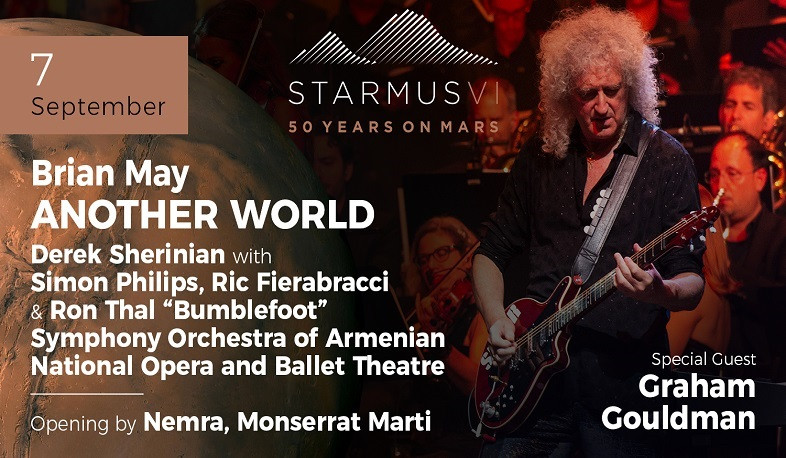 Brian May will visit Armenia for first time to rock at Starmus VI International Festival