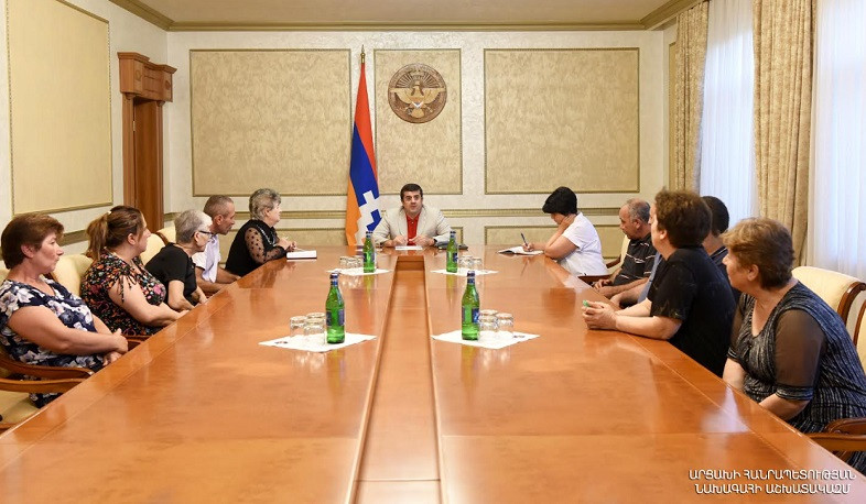 Արցախի նախագահն ընդունել է անհայտ կորած զինծառայողների մի խումբ հարազատների