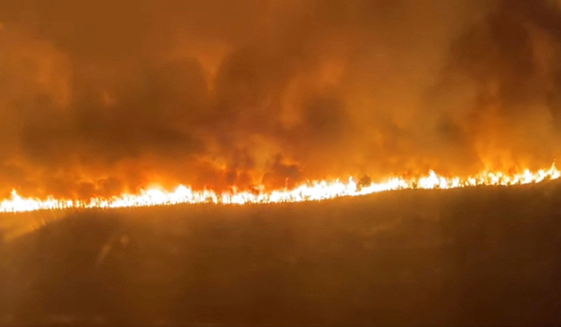 Wildfires tear through hillside in eastern France