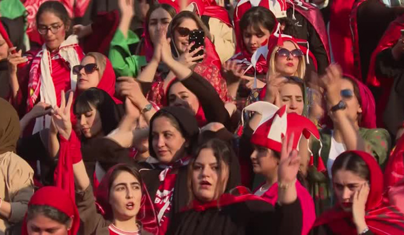 Iranian women soccer fans allowed into stadium as Tehran loosens ban on female attendance