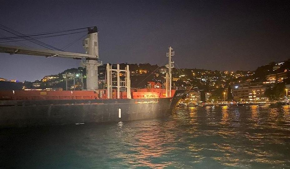 Grain ship from Ukraine grounded in Istanbul, halting traffic
