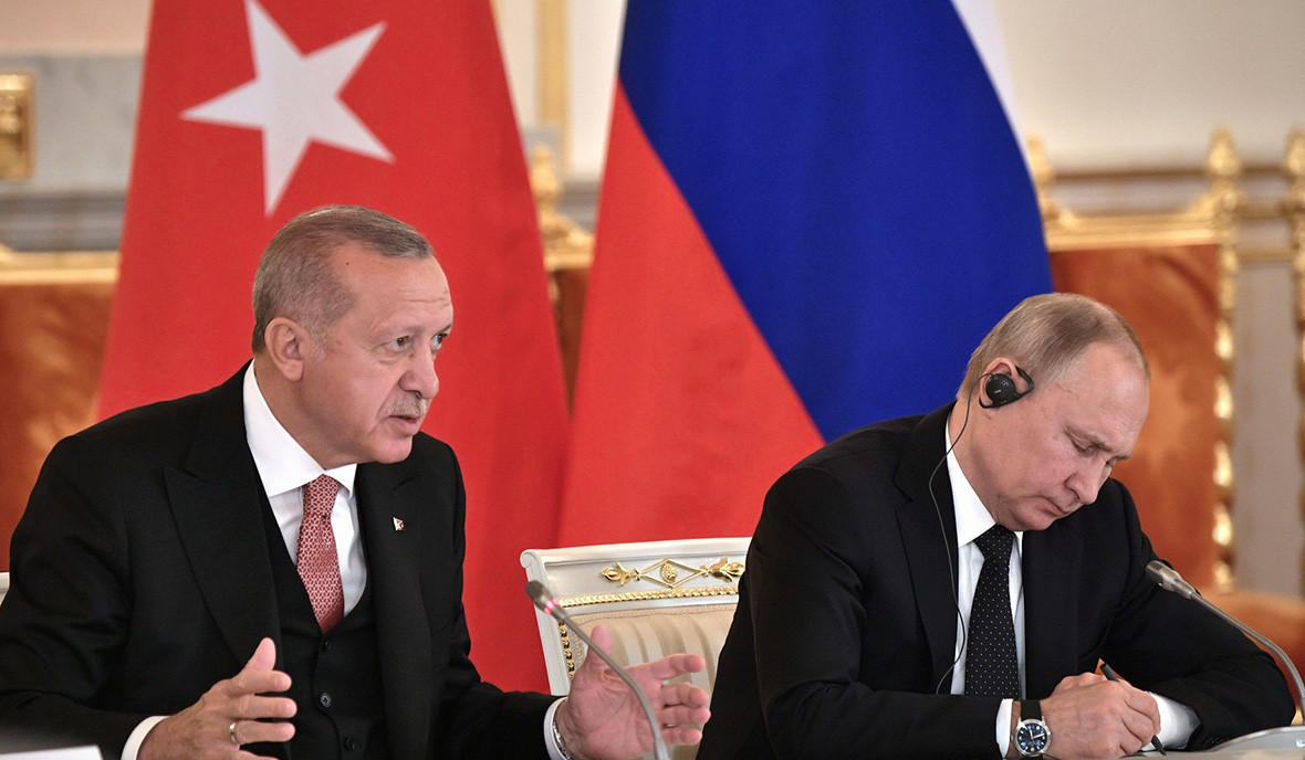 Путин и Эрдоган обсудили вопросы дальнейшего развития многопланового сотрудничества между Россией и Турцией