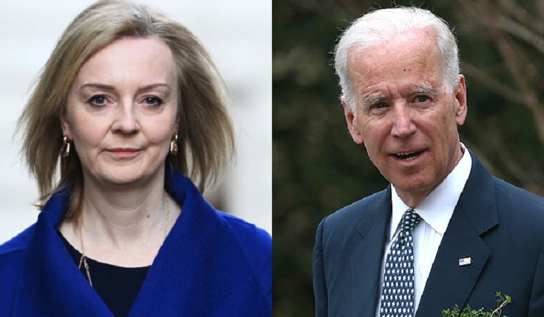 Biden, Truss commit to stand up against Russia, economic woes