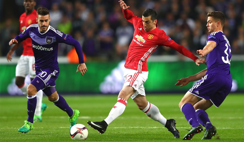 Mkhitaryan named best player in Manchester United - Anderlecht match