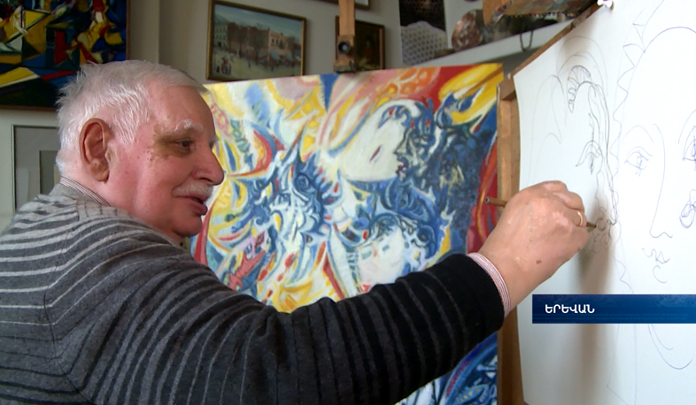 Painter Robert Elibekyan turned 76 today