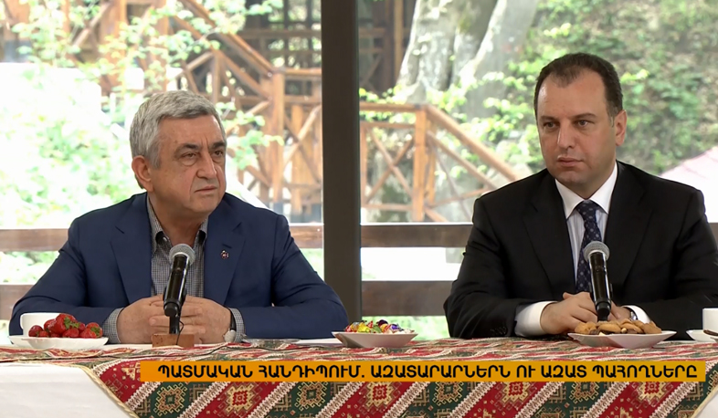 Նախագահը Արցախում հանդիպում է ունեցել զինծառայողների հետ