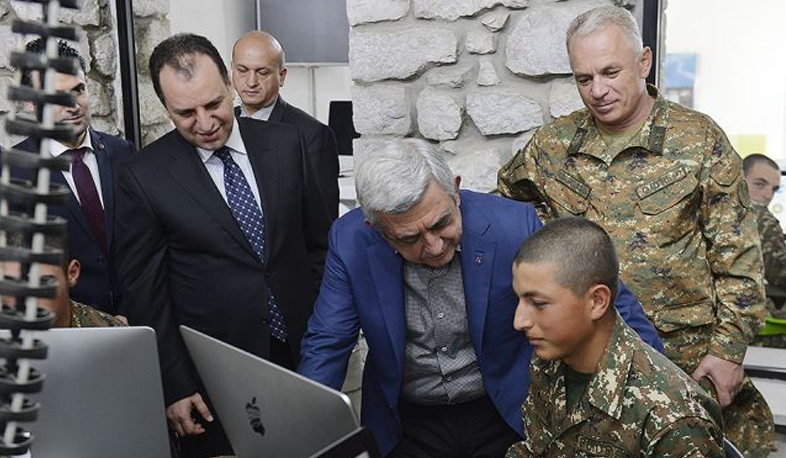 Սերժ Սարգսյանը ներկա է գտնվել Արցախում «ԹՈւՄՈ-բանակ» ծրագրի պաշտոնական մեկնարկին
