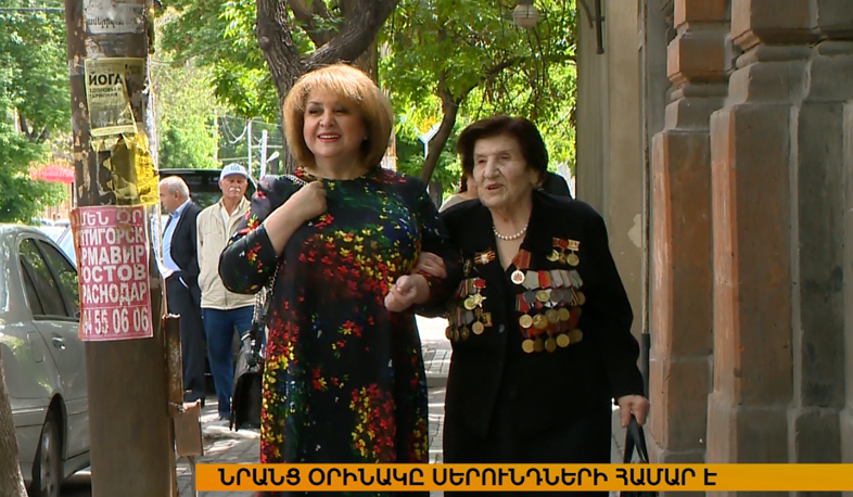 Ռիտա Սարգսյանը վետերանների հետ է նշել մայիսյան հաղթանակը
