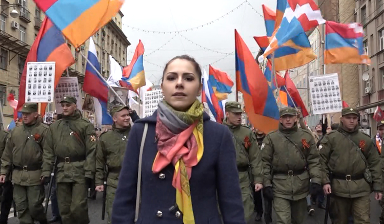 Հայկական անմահ գունդը անցնում է Մոսկվայի գլխավոր փողոցներով