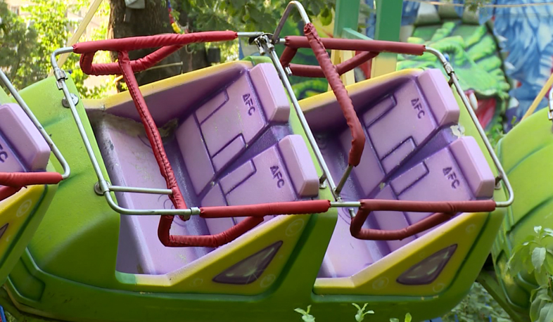 The merry-go-round went round; a woman was injured