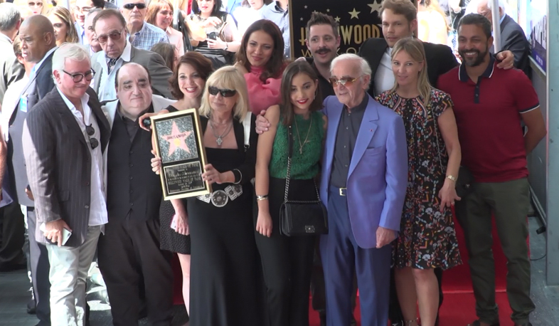 Charles Aznavour’s star on Walk of Fame