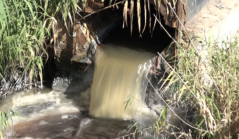 Զարթոնք գյուղում այգիները ոռոգում են կոյուղաջրով