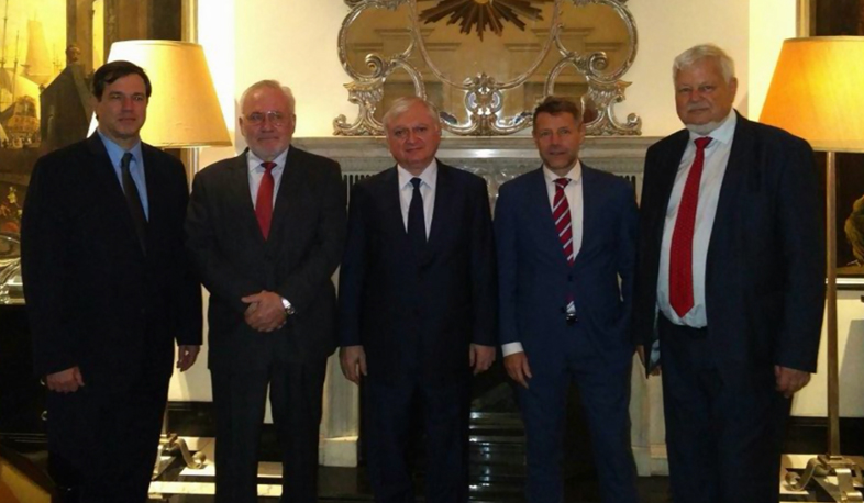 Edward Nalbandyan meets Minsk Group Co-Chairs and Andrzej Kasprzyk