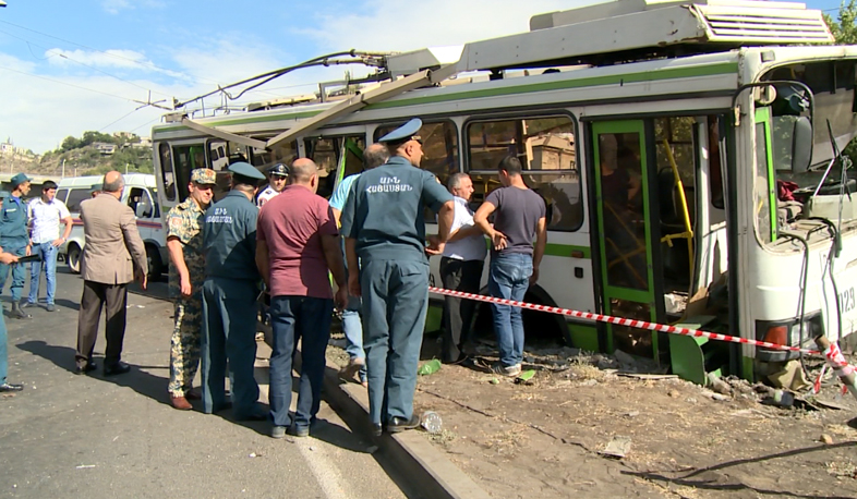 Տրոլեյբուսի վթարից 4 տուժածների վիճակը շարունակում է մնալ կայուն ծանր