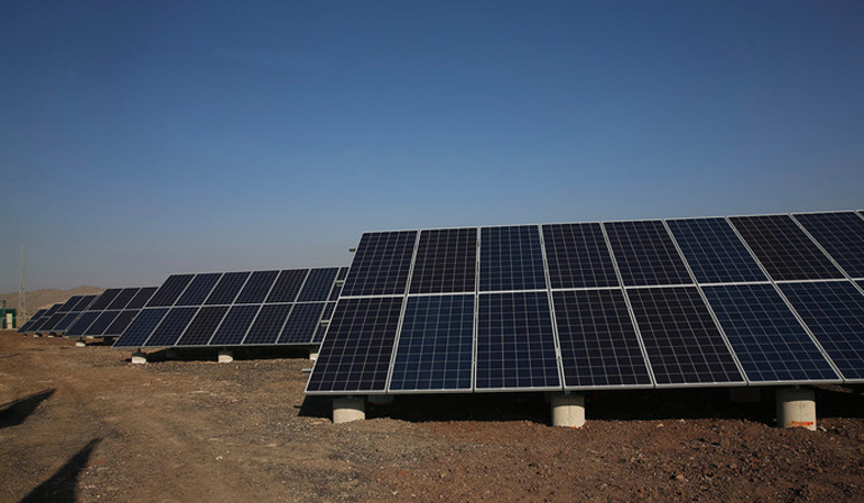 Third solar energy station of Armenia in Shenik village