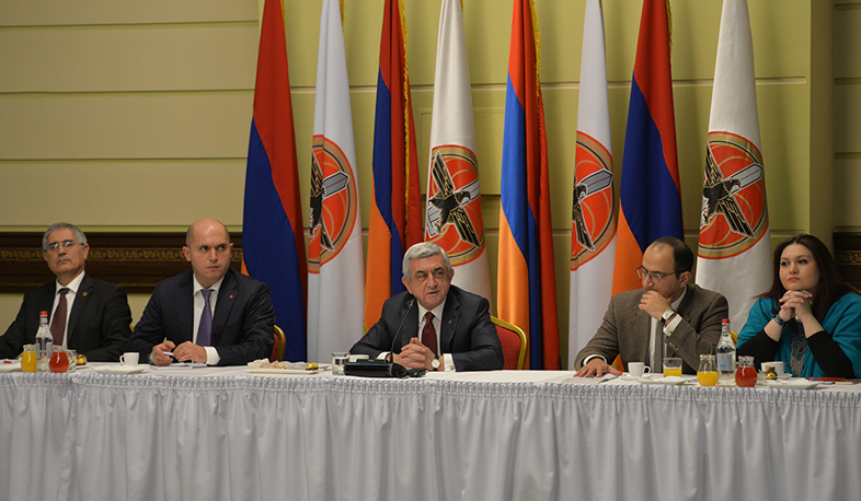 RA President at Andranik Margaryan Political School