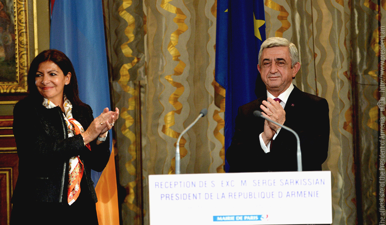 Президент Армении находится во Франции с рабочим визитом