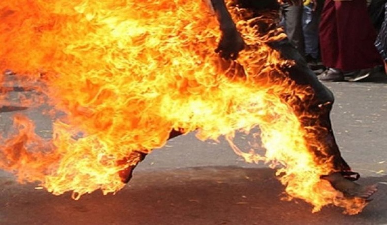 Bakıda müharibə iştirakçısı özünü yandırıb