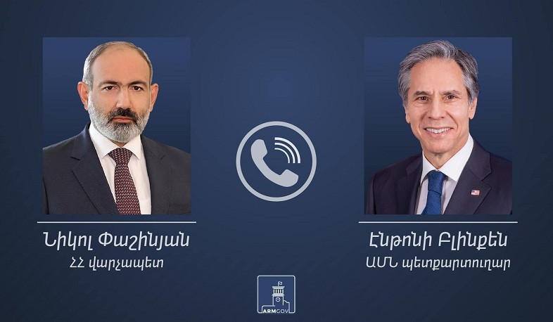 Pashinyan holds telephone conversation with US Secretary of State