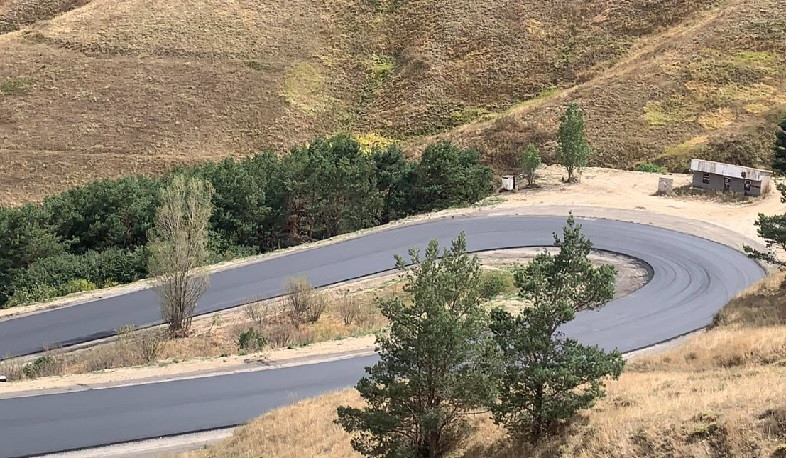 Սպիտակի ոլորաններում ընթանում են ասֆալտբետոնե ծածկի տեղադրման աշխատանքներ