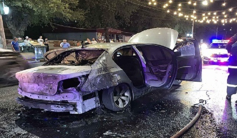 Բաշինջաղյան փողոցում այրվել է ավտոմեքենա․ տուժածներ չկան