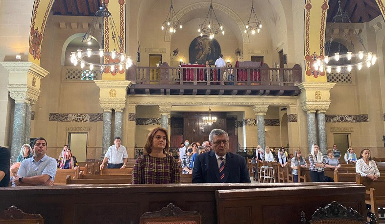 Կահիրեում տեղի է ունեցել ադրբեջանական ագրեսիայի հետևանքով զոհված հայորդիների հիշատակին նվիրված հոգեհանգստյան կարգ