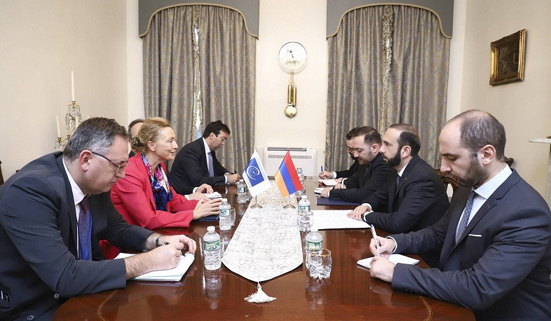 The meeting of Ararat Mirzoyan and Marija Pejčinović Burić