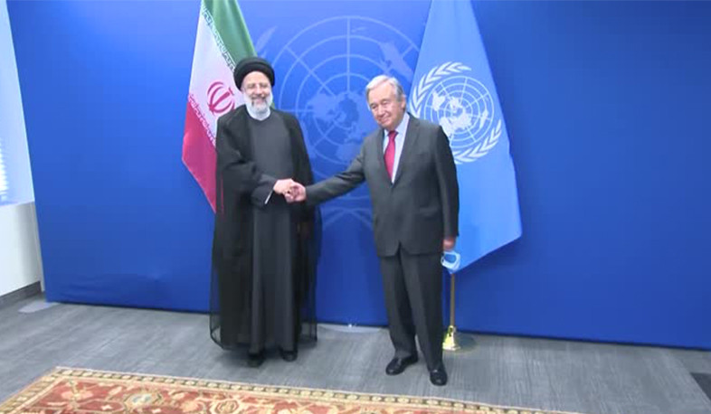 UN's Guterres meets Iran's President Raisi and Russian Foreign Minister Lavrov