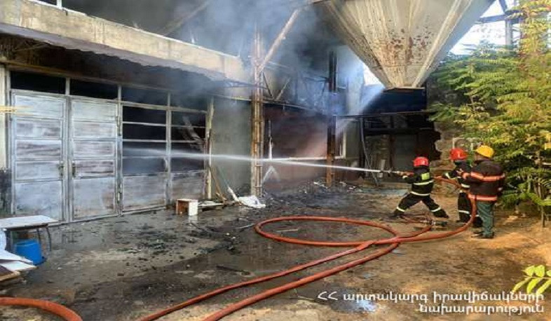 Արշակունյաց պողոտայում բռնկված հրդեհը մարվել է